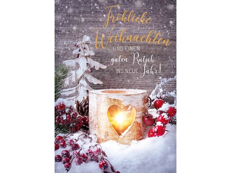 ABC | Weihnachtskarten-Set | Format A6, 105 x 148 mm, 5 Stück