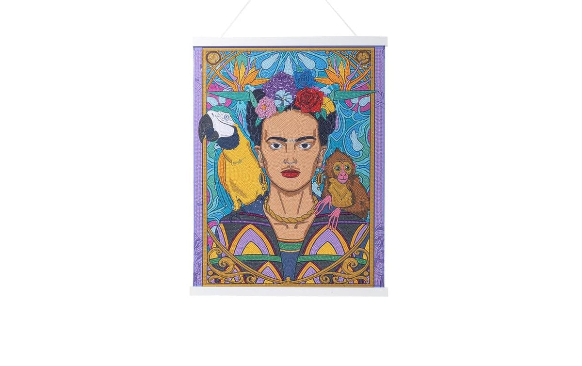 Crystal Art Scroll Frida Kahlo 40x50cm