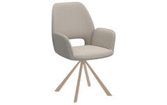 AC Design | Esszimmerstuhl Graham 2 Stück | Stahl/Textil, Beige