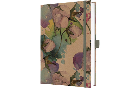 Jolie | Notizbuch Pure Cottonflower | A5, Liniert, 192 Seiten