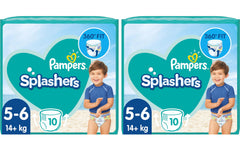 Pampers | Windeln Splashers Tragepack | Grösse 5-6, 2x 10 Stück