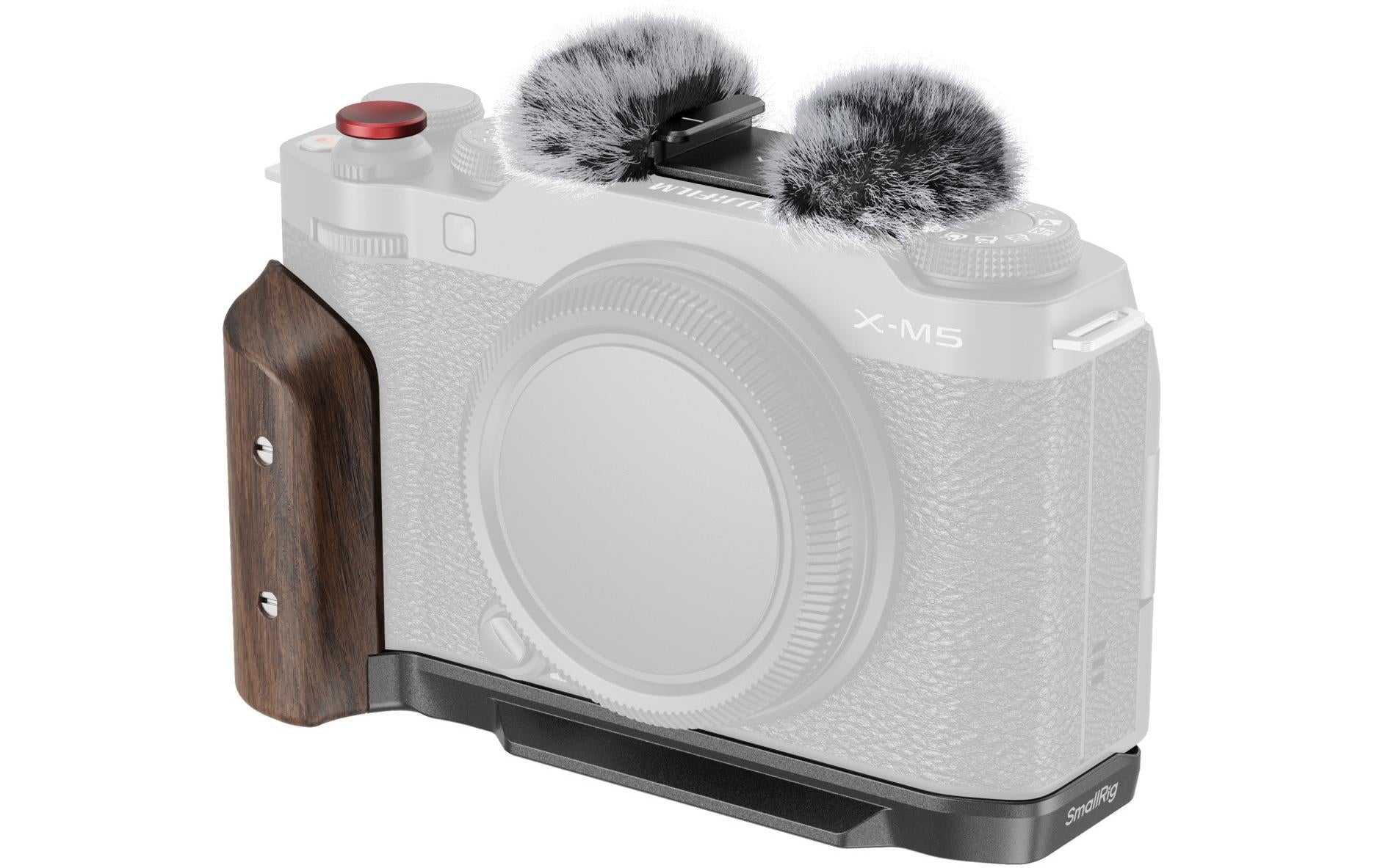 SmallRig L-Shape Plate with Wooden Handle