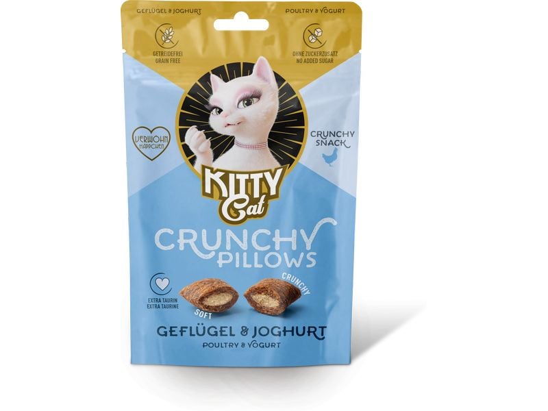 KITTY Cat | KittyCat Crunchy Pillows Geflügel, Joghurt | 60 g