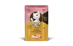 KittyCat Filét Paté Pouch Huhn, Shrimps