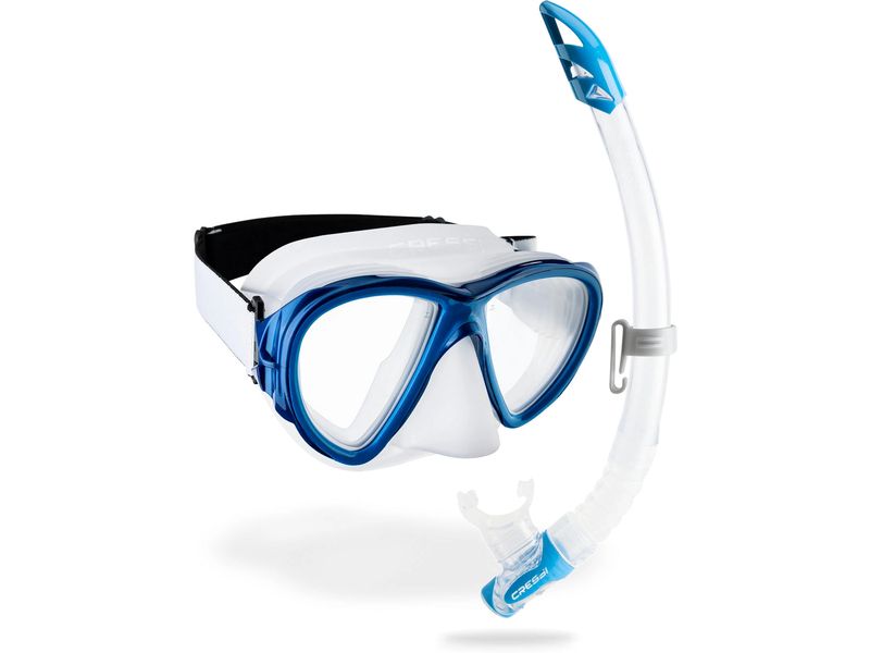CRESSI | FIJI + GAMMA COMBO | CLEAR/BLUE