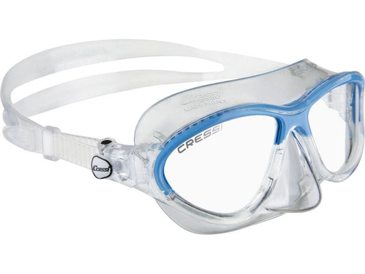 CRESSI | MOON KID MASK SIL | CLEAR/FRAME BLUE
