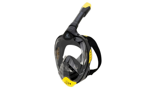 CRESSI | Full Face Mask Bali | Schwarz/Gelb S/M