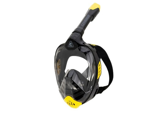 CRESSI | Full Face Mask Bali | Schwarz/Gelb L/XL