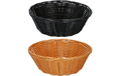 alpina | Brotkorb-Set, 2 Stück, Natur&Schwarz | 21x7 cm (DxH)