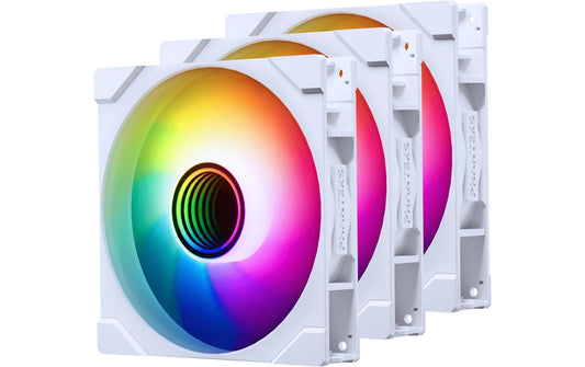 Phanteks | Gehäuselüfter M25 D-RGB REV 140 3er | 140x140x25mm, 3er. Weiss