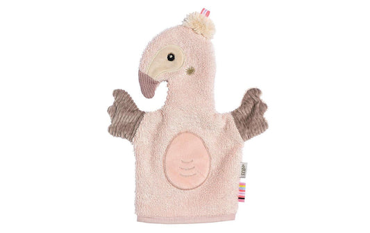 Fehn Waschhandschuh Flamingo