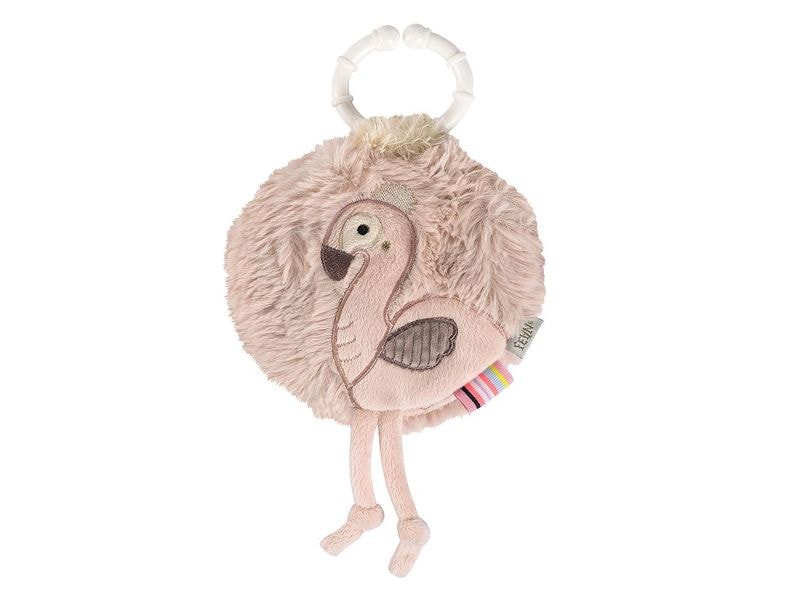fehn | Stoffbuch Flamingo | Rose ab 0+ Monaten