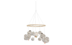 fehn | Holz-Mobile Faultier | Grau/Beige
