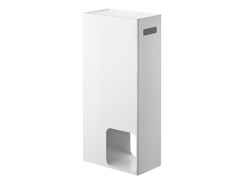 Yamazaki | Toilettenpapierst. TOWER | Stahl, B 23 x T 12,5 x H 48 cm, Weiss
