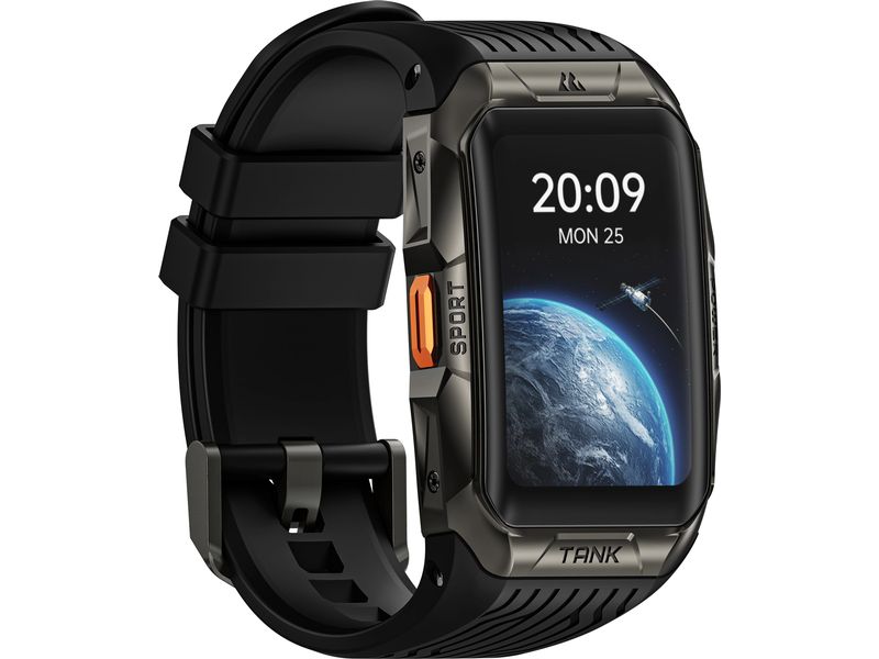 Kospet | Smartwatch Tank X2 Ultra Schwarz | IP69K,5ATM Smarte Tauchuhr mit AMOLED
