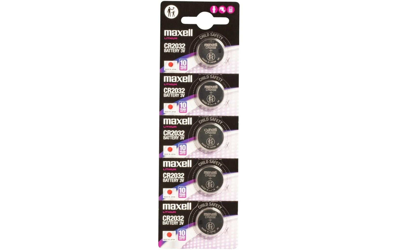 Maxell Europe LTD., Knopfzelle CR2032 , 5 S