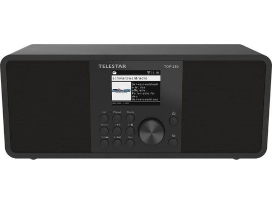Telestar | WLAN-Digitalradio TOP 250 | Schwarz, Internet, BT 5.3, USB-Rec, App