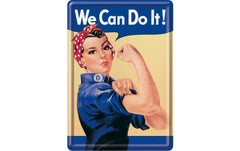 Nostalgic Art | Postkarte We can do it | Metall, 14x10 cm, Papierbeschichtet,Couvert