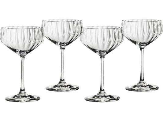Spiegelau | LifeStyle Coupetteglas Set | 4 Stk. Für Nicht-/Alkoholische Getränke
