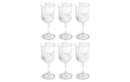 alpina | Weinglas, 200ml, 6 Stück | Kristaleffekt, 64gr pro Glas
