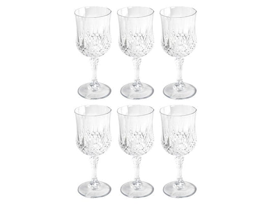alpina | Weinglas, 200ml, 6 Stück | Kristaleffekt, 64gr pro Glas