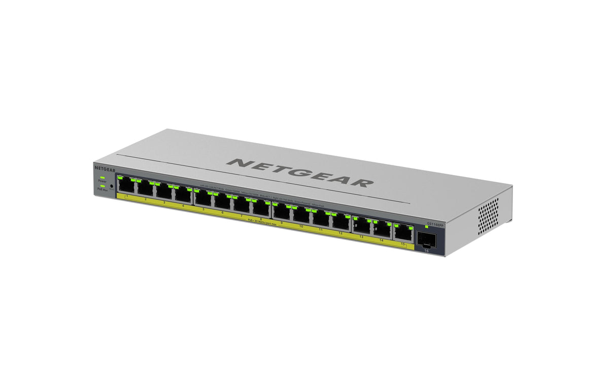 Netgear GS116EPP: 16 Port PoE+ Switch