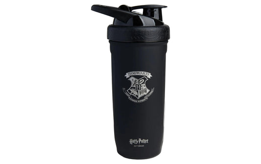 Smartshake | Reforce Hogwarts Crest | Flache, 600ml, Farbe: schwarz/weiss