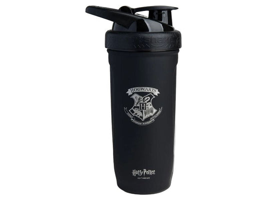 Smartshake | Reforce Hogwarts Crest | Flache, 600ml, Farbe: schwarz/weiss