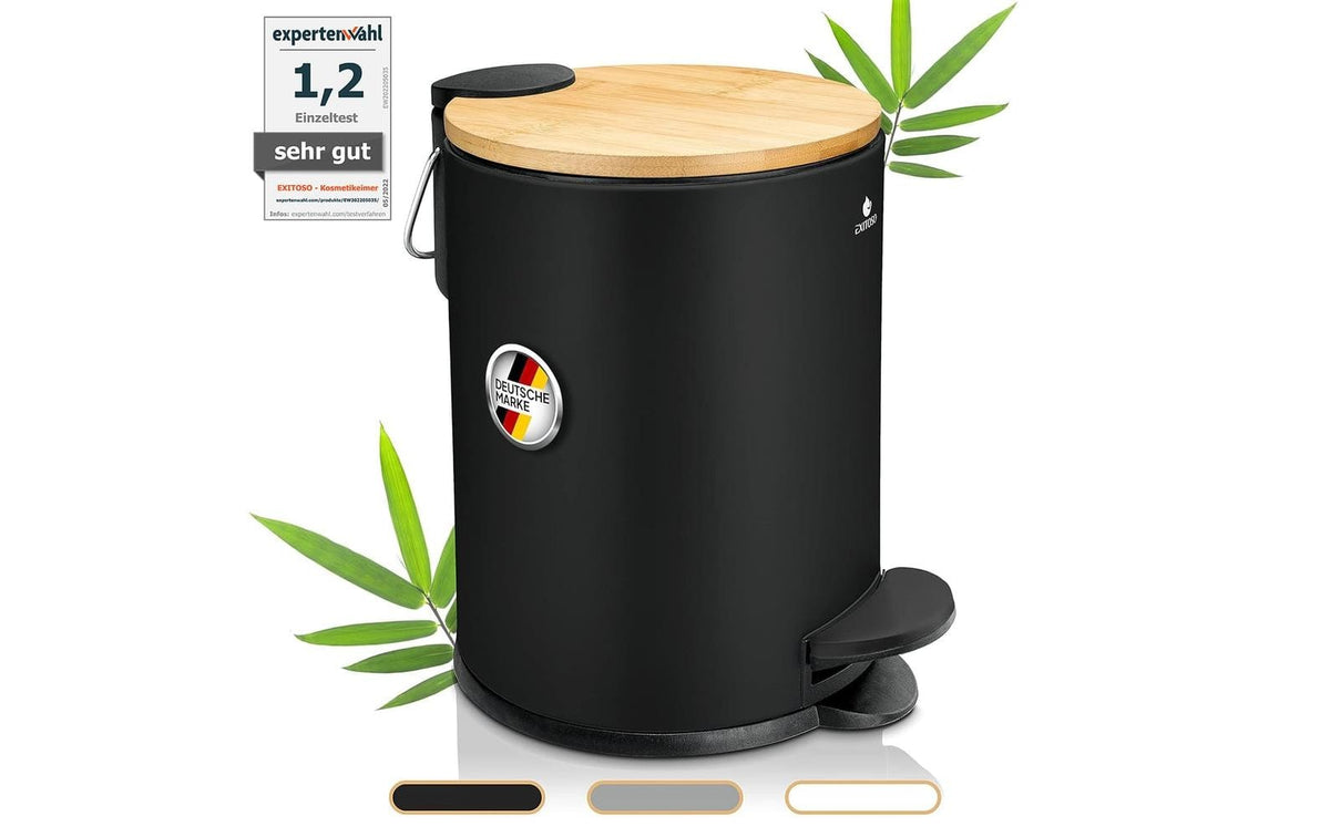 Exitoso Abfalleimer 3L Schwarz