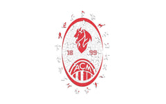 Iconic Puzzle | AC Milan - Retro Logo | Holz Puzzle Grösse M (270 Teile)