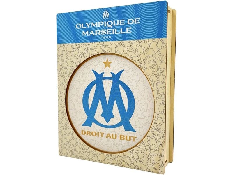 Iconic Puzzle | Olympique Marseille - Logo | Holz Puzzle Grösse S (150 Teile)