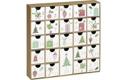 Stewo | Geschenkbox Adventskalender Inge | 28x28x3.5cm