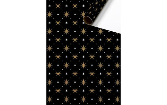 Stewo | Geschenkpapier Zidonia | 70x150cm, schwarz