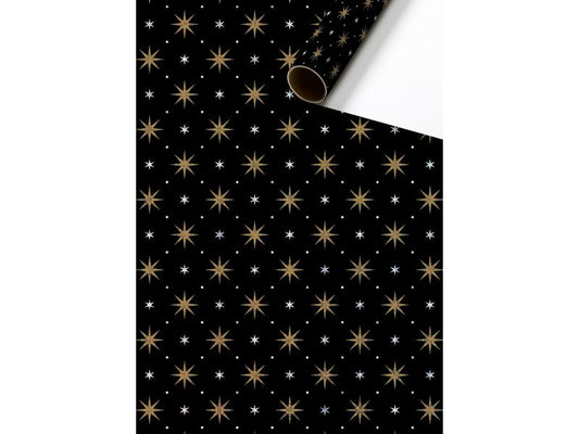 Stewo | Geschenkpapier Zidonia | 70x150cm, schwarz