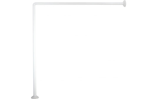MSV Eck Duschstange Aluminium  80 x 80 cm