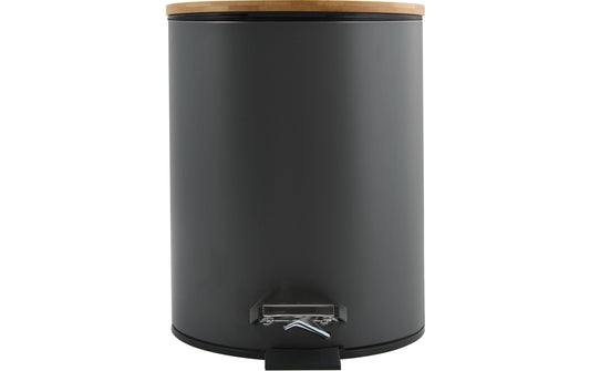 spirella | Treteimer Adonis 3L | Anthrazit, Stahl/Bambus