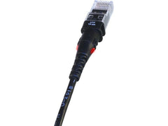Patchsee | ThinPATCH Cat.6A U/UTP Patchkabel | 6.1m, Schwarz, LED-Identifikation