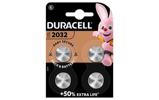 Duracell, Knopfzelle Lithium CR2032 , 4 Stü