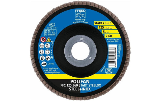 Pferd | POLIFAN Fächerscheibe START STEELOX Z-Box | PFC 125 Z60 START STEELOX