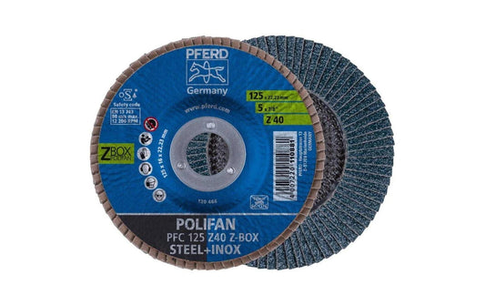 Pferd | POLIFAN Fächerscheibe START STEELOX Z-Box | PFC 125 Z40 START STEELOX