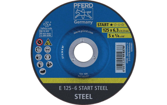 Pferd | Schruppscheibe START STEEL | E 125-6 START STEEL