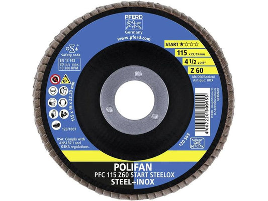 Pferd | POLIFAN Fächerscheibe START STEELOX Z-Box | PFC 115 Z60 START STEELOX