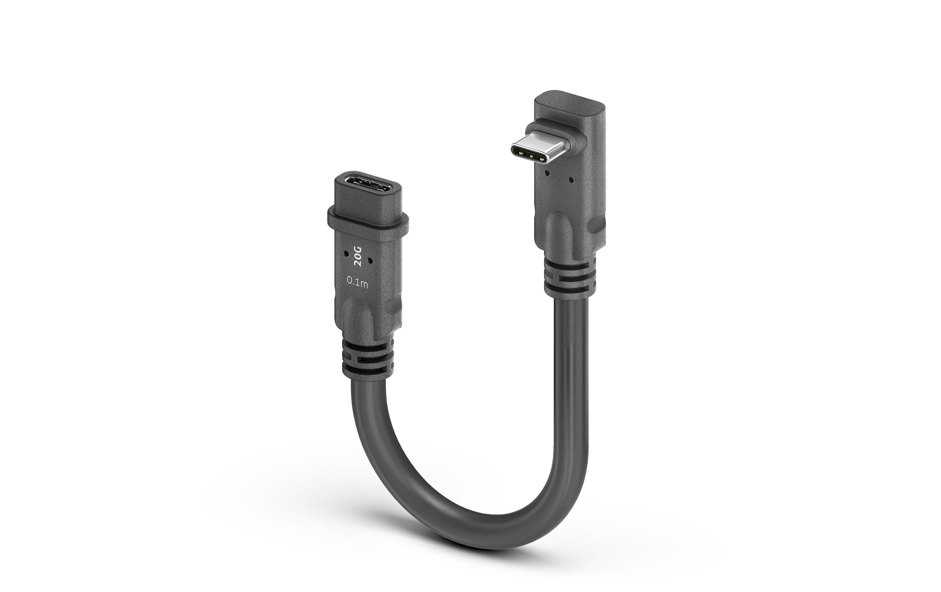 MicroX4 USB4 Verlängerungskabel C-C, 0.1m