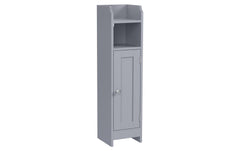 Vasagle Schrank schmal mit Tür, Grau