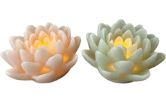 Dameco LED Wachskerze Lotus Set