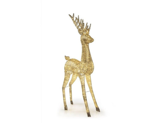 STT | LED Gold reindeer 180 | 225LED ww, 82x37x180cm