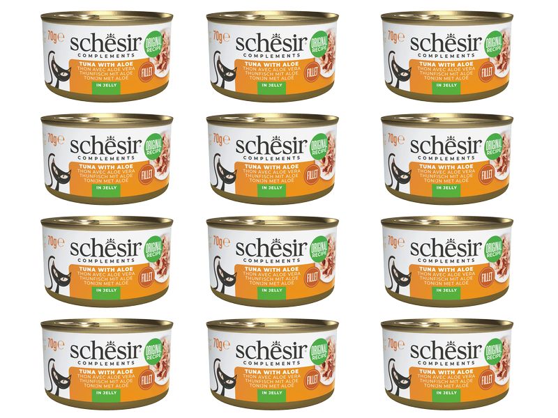 Schesir | Cat Thunfisch Aloe Gelée 12x70g Kit | 840 g