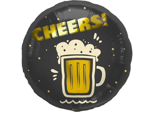 Folat | Folienballon Cheers Bier | mehrfarbig ø45cm