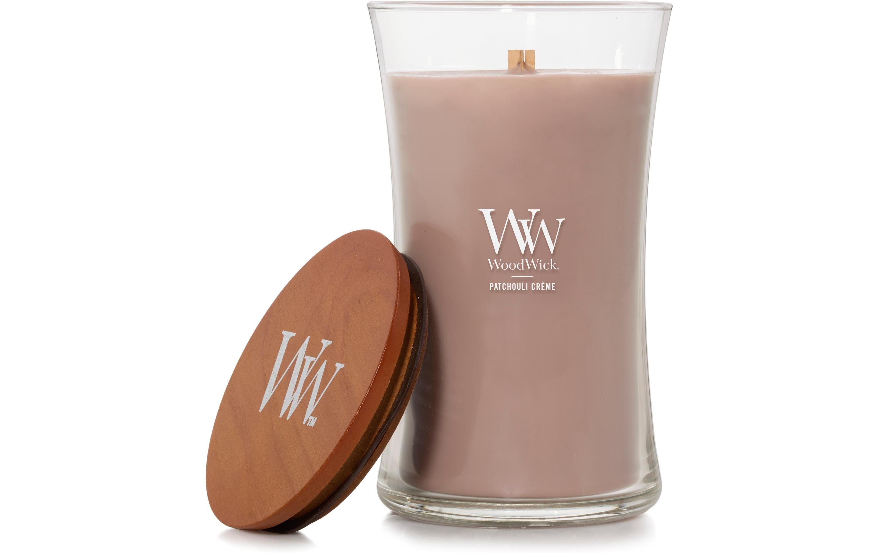 Woodwick Duftkerze Patchouli Créme