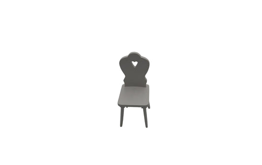 Bottsa Mini-Figur Stuhl mit Herz weiss